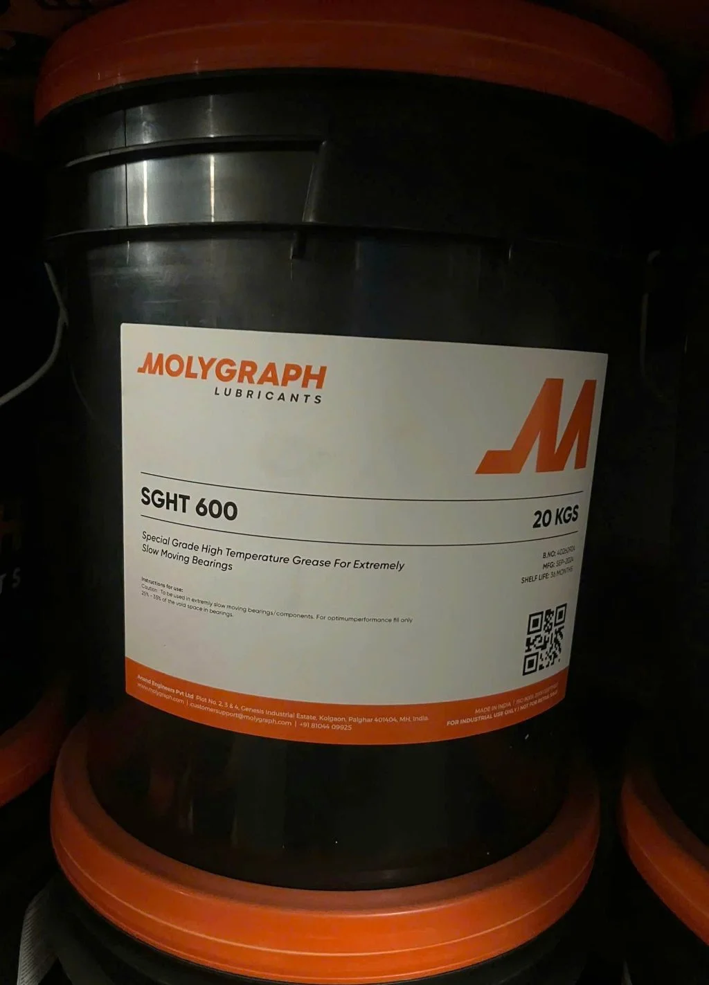 MOLYGRAPH SGHT 600 / MỠ BÔI TRƠN CHỊU NHIỆT ĐỘ CAO